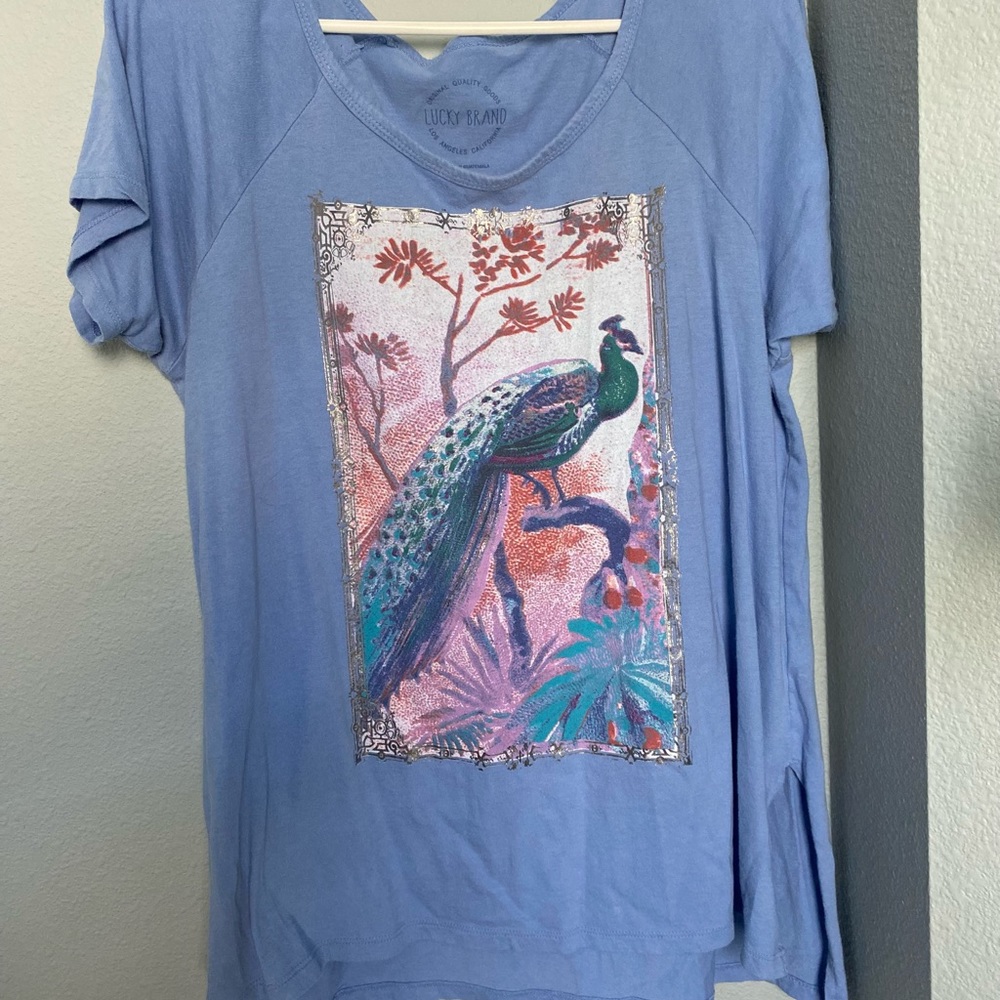 Lucky Brand peacock tee